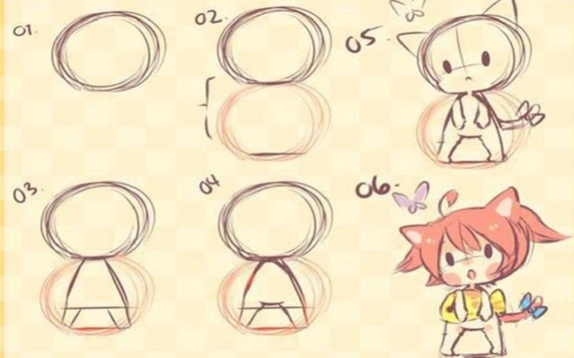 Vẽ tranh đề tài tự do hình vẽ Chibi Vẽ tranh đề tài tự do hình vẽ Chibi